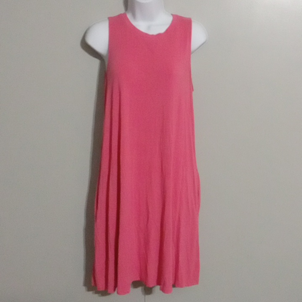 Time and True Medium pink sleeveless dress